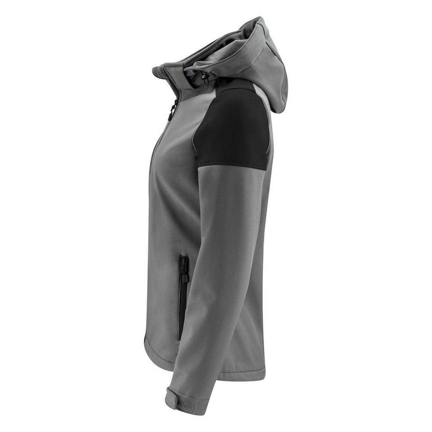 Anthracite-Black - Side - Printer Womens-Ladies Prime Soft Shell Jacket