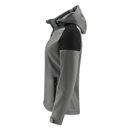 Anthracite-Black - Side - Printer Womens-Ladies Prime Soft Shell Jacket