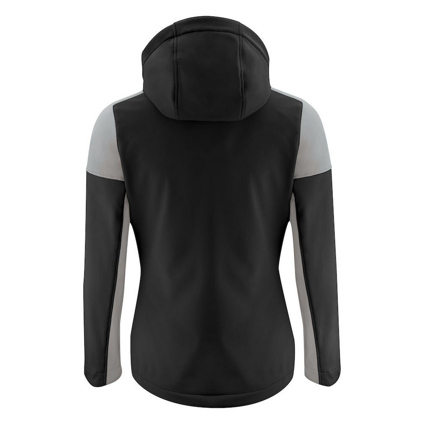 Black-Anthracite - Back - Printer Womens-Ladies Prime Soft Shell Jacket