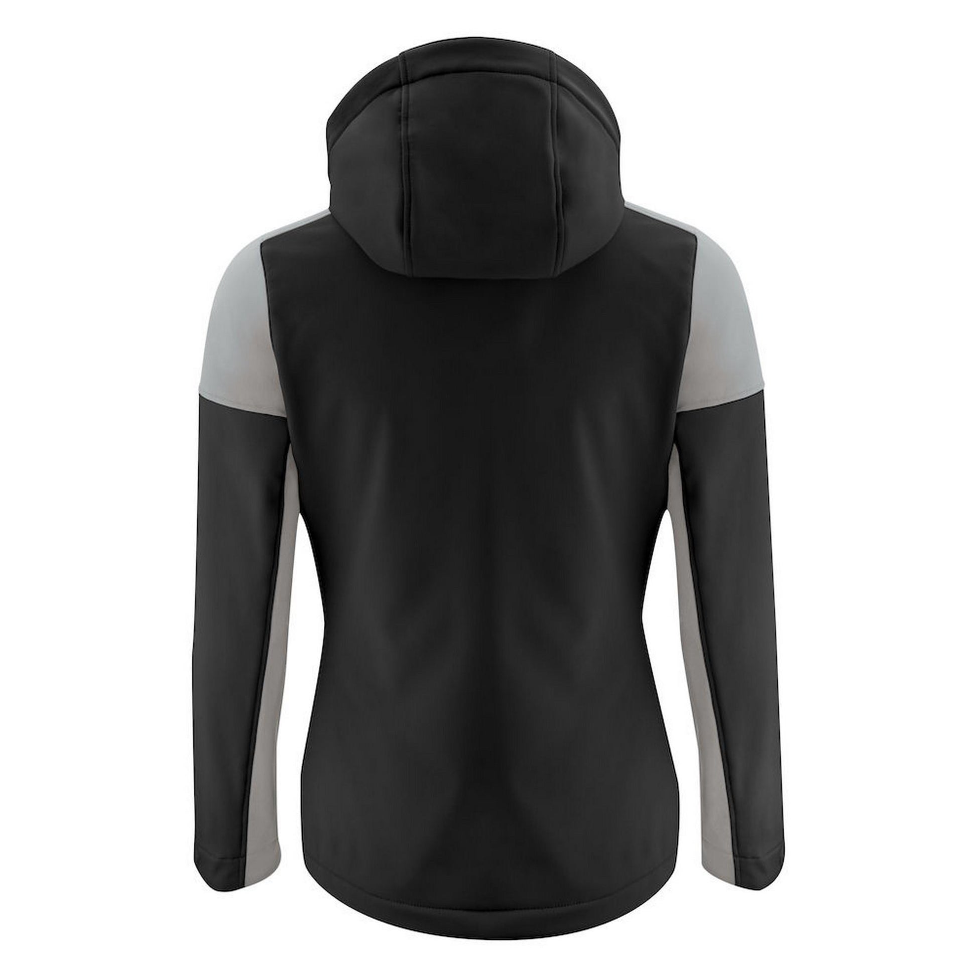 Black-Anthracite - Back - Printer Womens-Ladies Prime Soft Shell Jacket