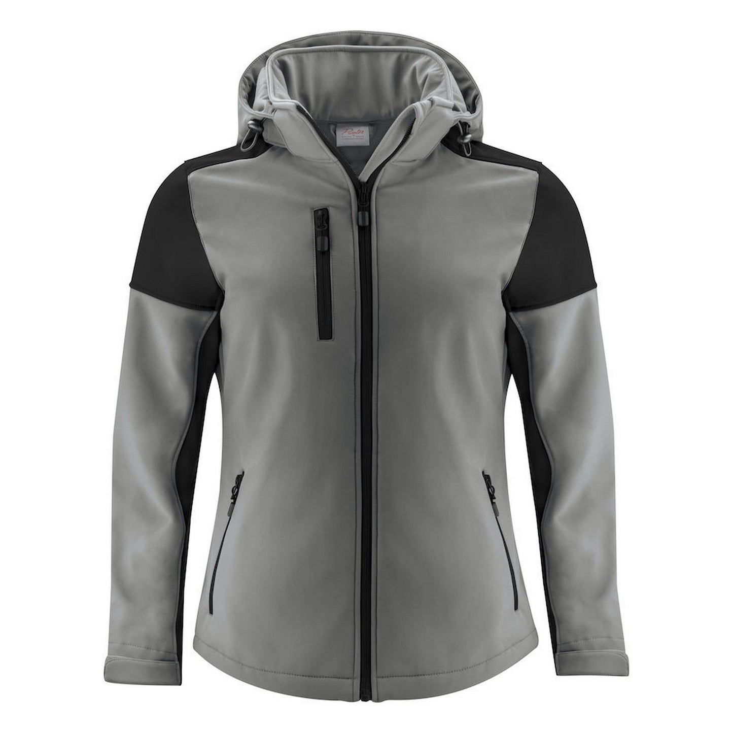 Anthracite-Black - Front - Printer Womens-Ladies Prime Soft Shell Jacket