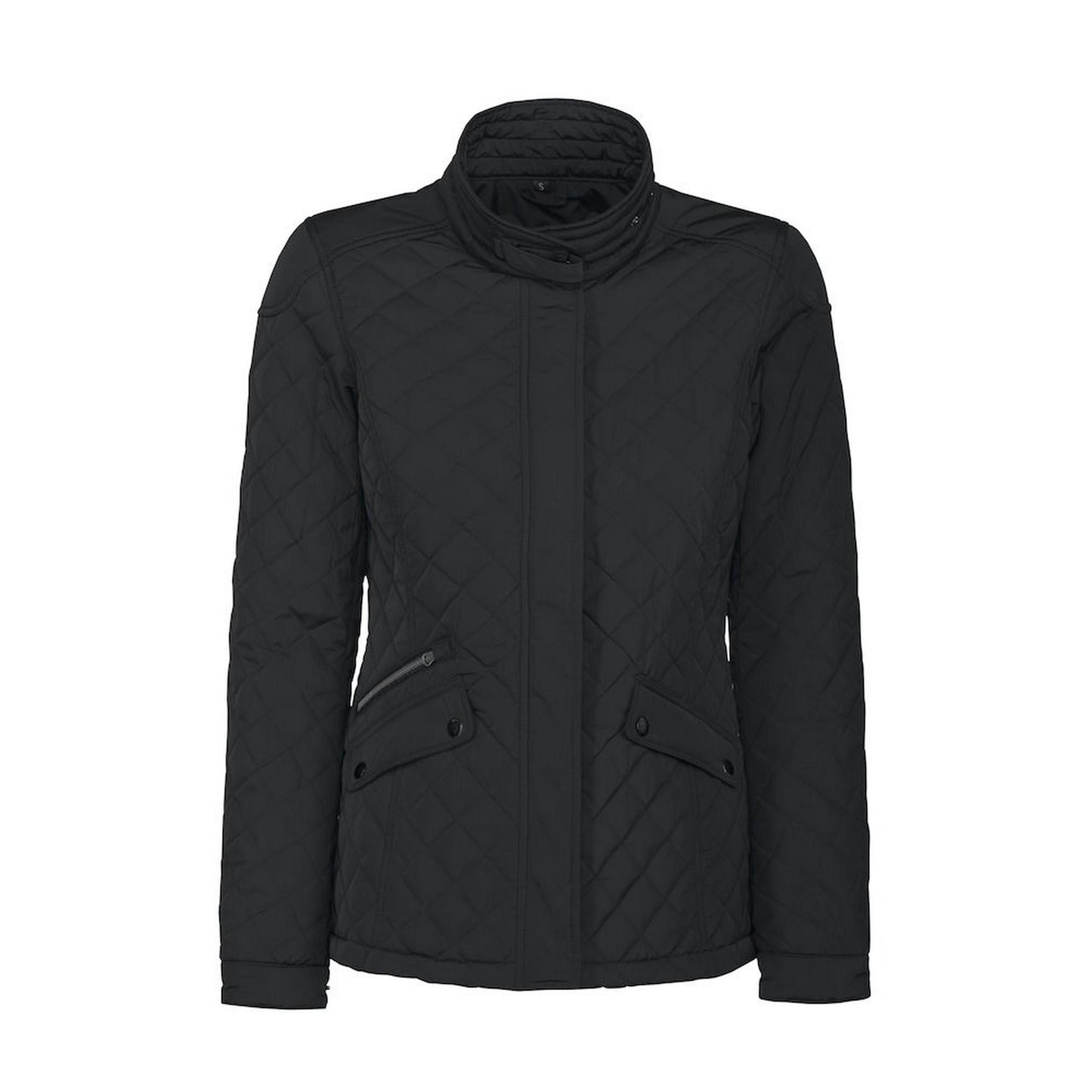 Black - Front - James Harvest Womens-Ladies Huntingview Jacket