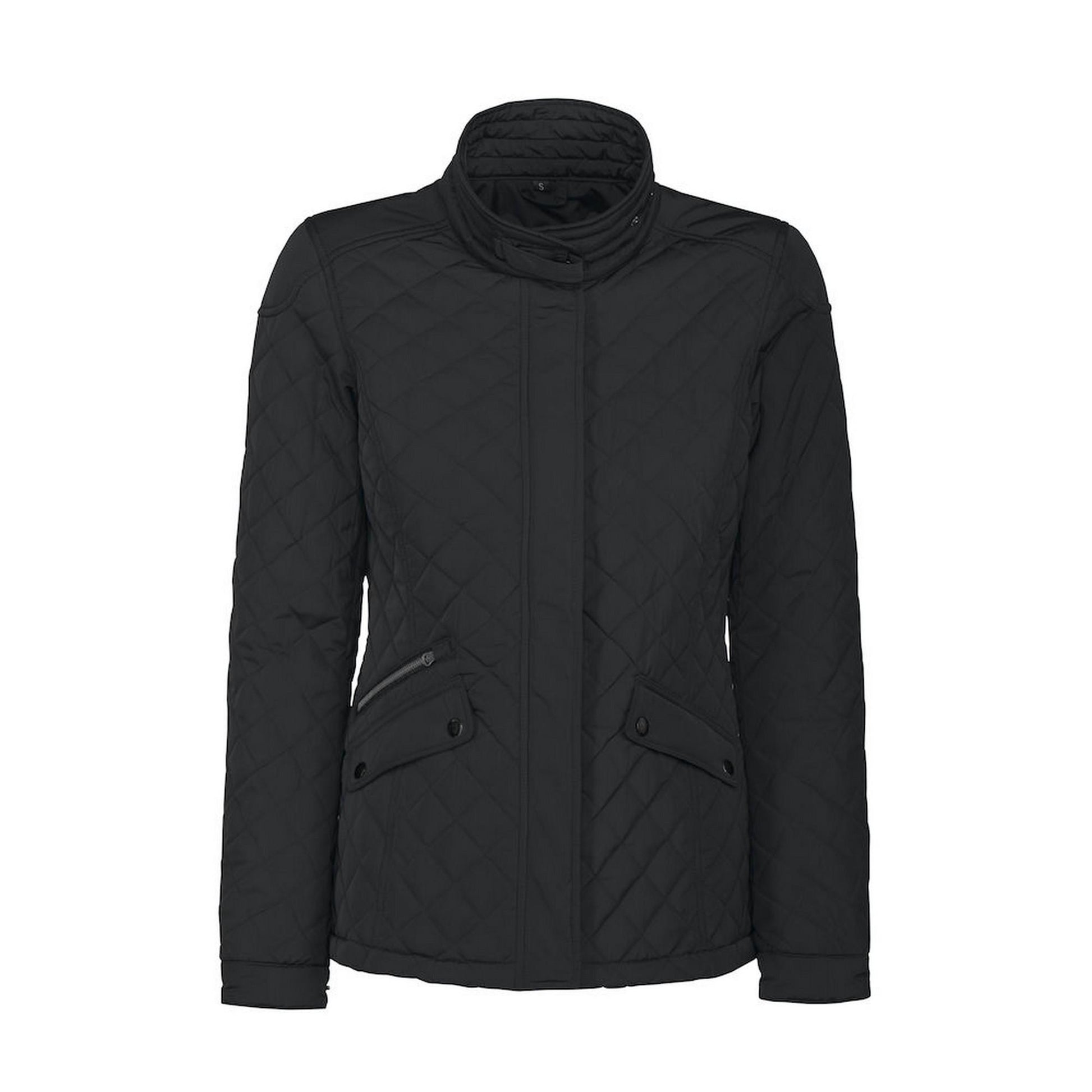Black - Front - James Harvest Womens-Ladies Huntingview Jacket