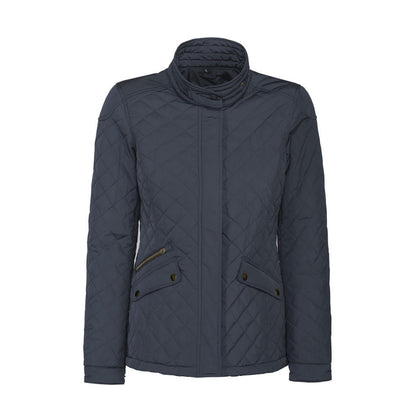 Navy - Front - James Harvest Womens-Ladies Huntingview Jacket