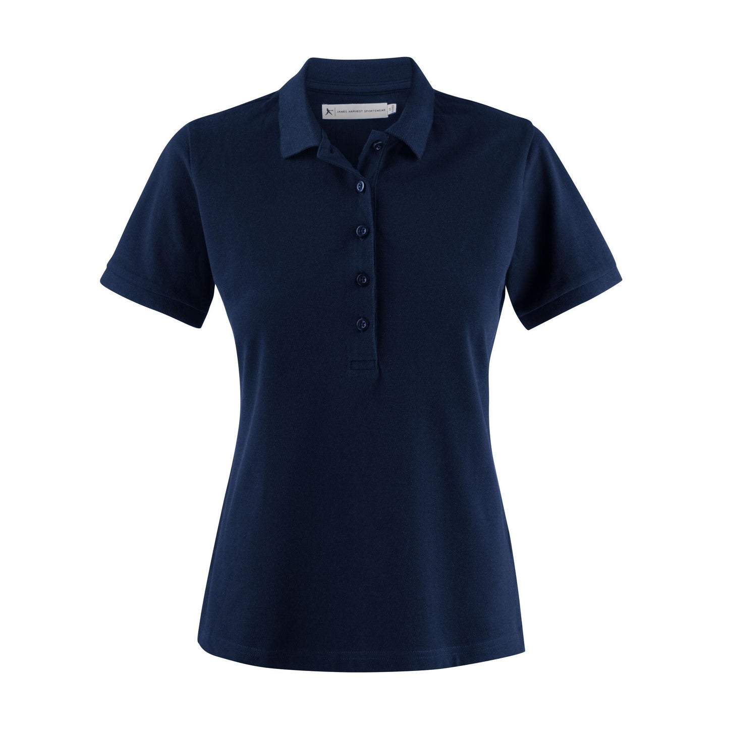 Red - Front - James Harvest Womens-Ladies Neptune Polo Shirt