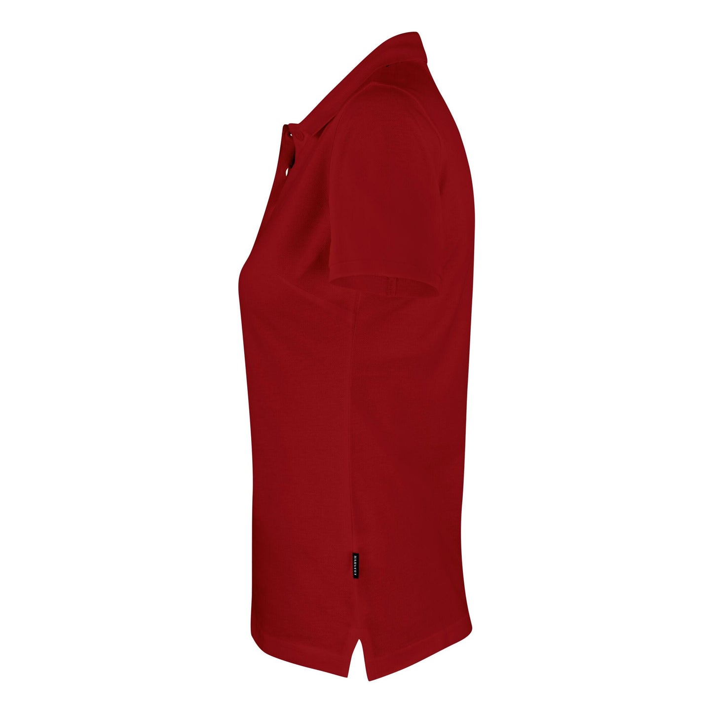 Dark Red - Side - James Harvest Womens-Ladies Neptune Polo Shirt