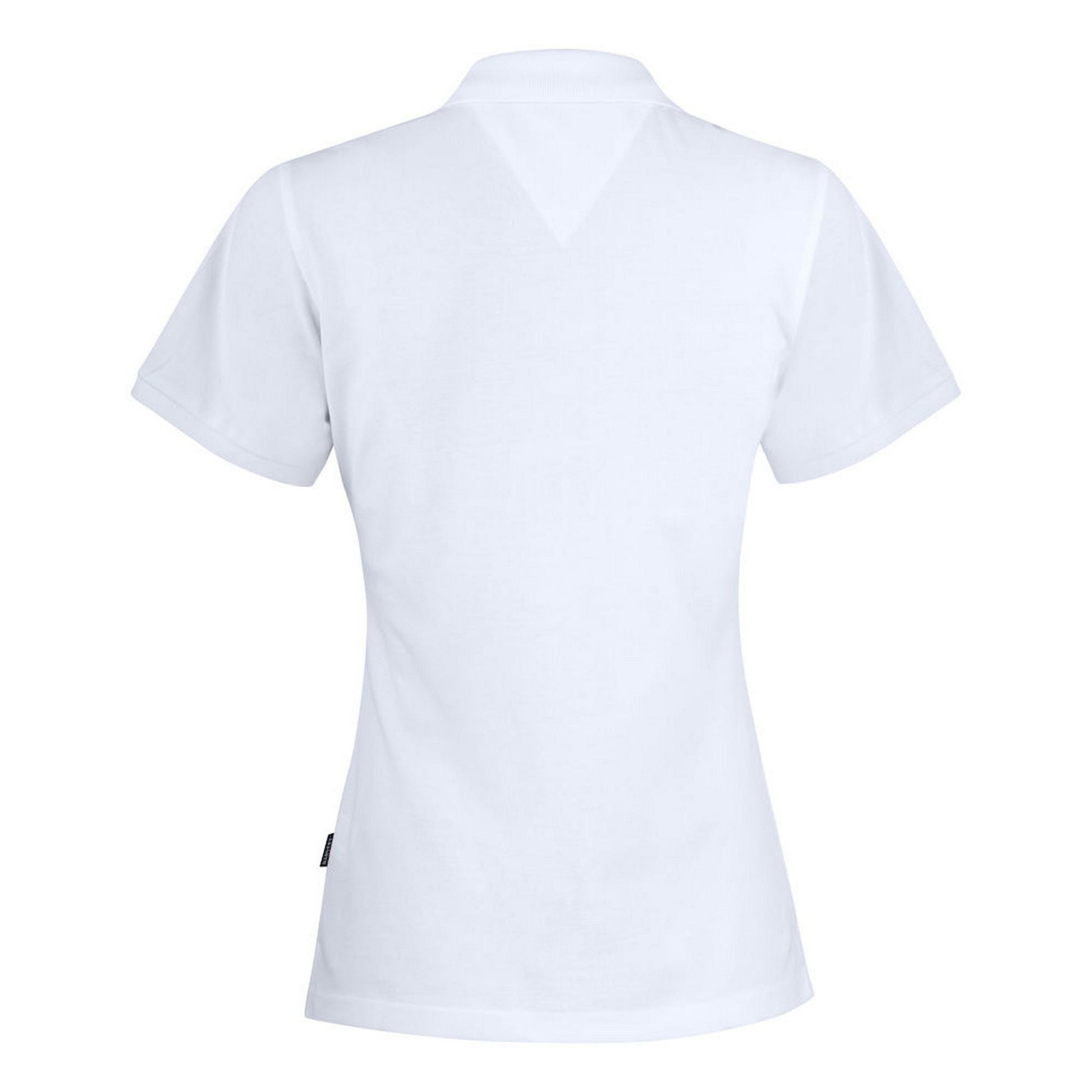 White - Back - James Harvest Womens-Ladies Neptune Polo Shirt