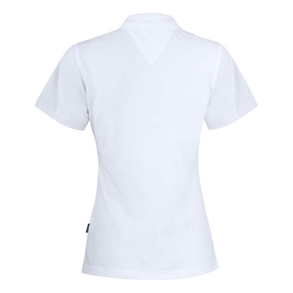 White - Back - James Harvest Womens-Ladies Neptune Polo Shirt