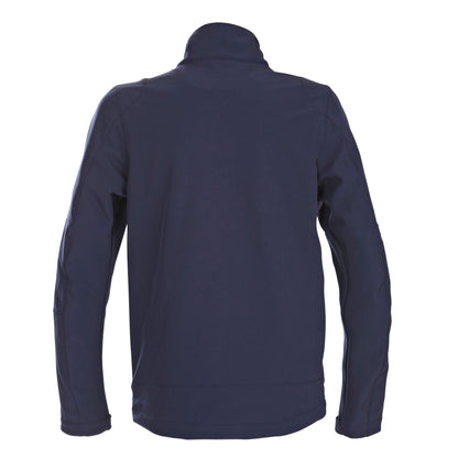 Navy - Back - Printer Mens Trial Soft Shell Jacket