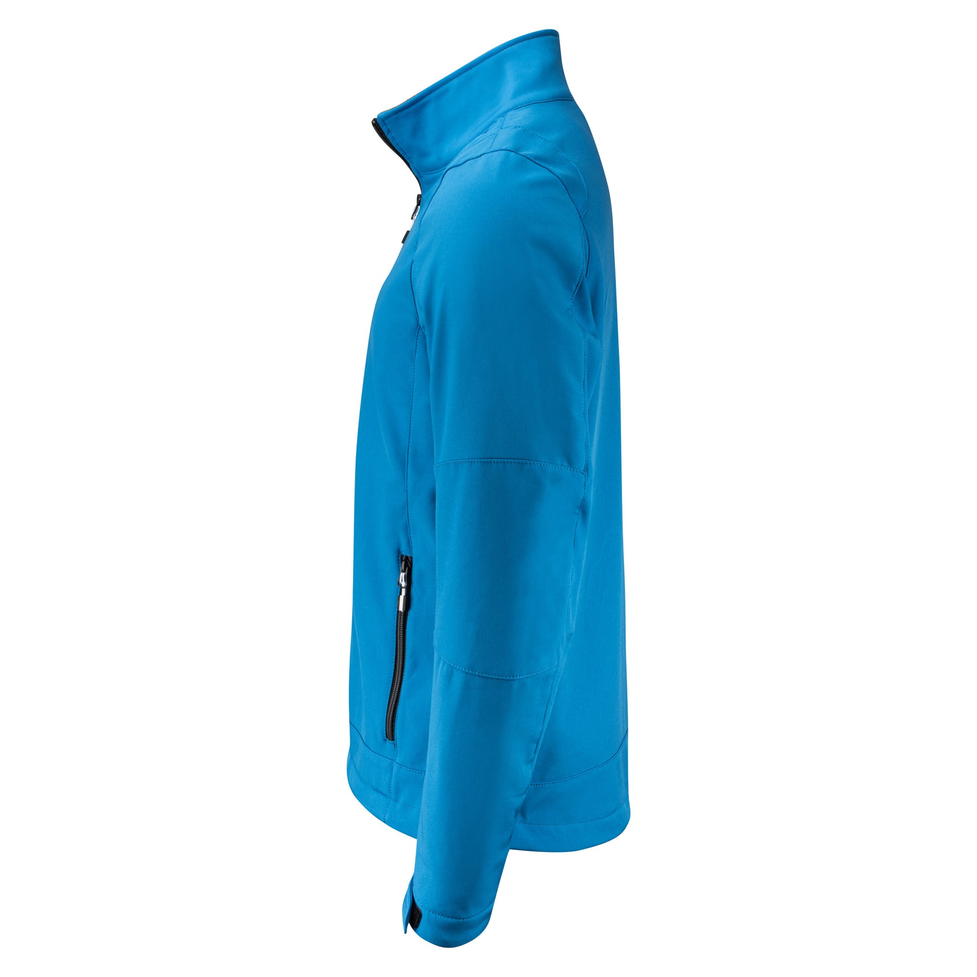 Ocean Blue - Side - Printer Mens Trial Soft Shell Jacket