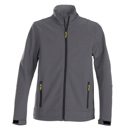 Steel Grey - Front - Printer Mens Trial Soft Shell Jacket