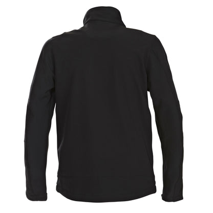 Black - Back - Printer Mens Trial Soft Shell Jacket
