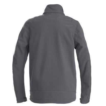Steel Grey - Back - Printer Mens Trial Soft Shell Jacket