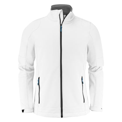 White - Front - Printer Mens Trial Soft Shell Jacket