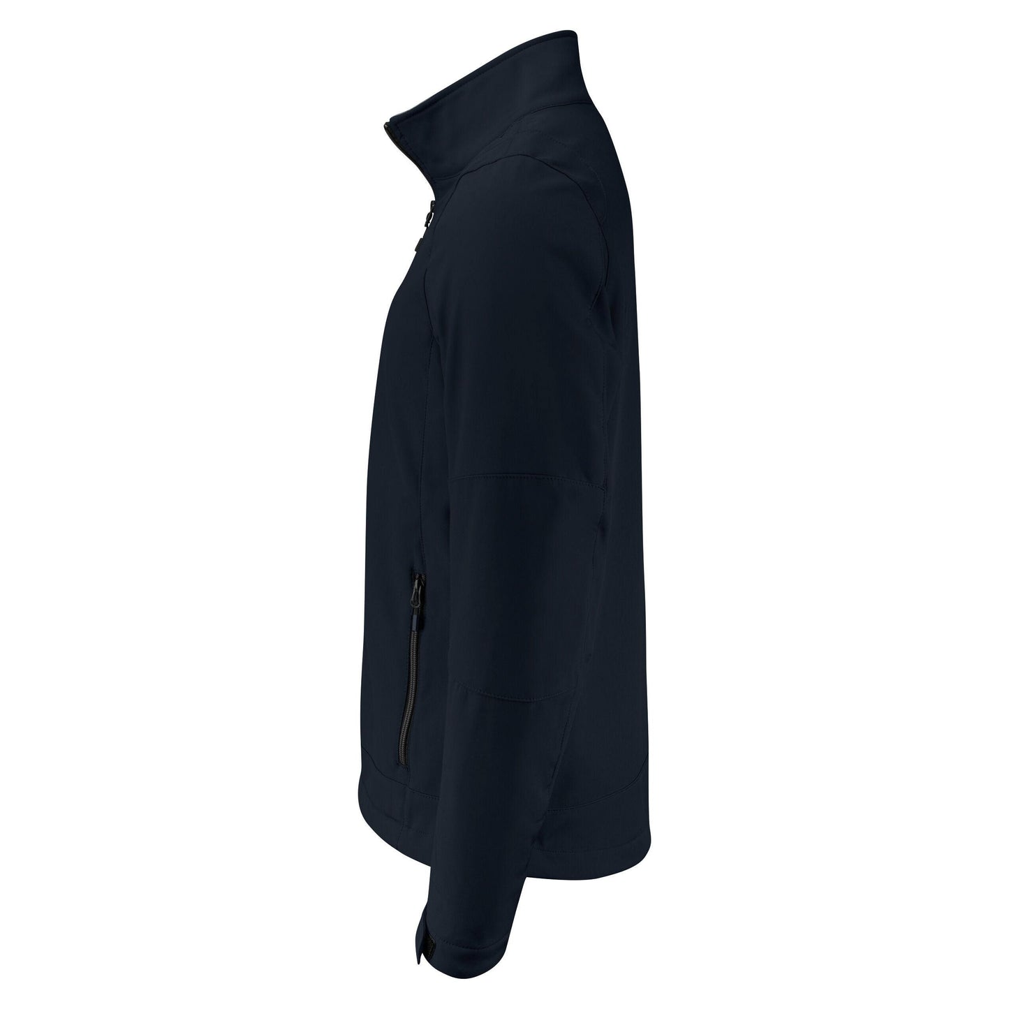 Dark Navy - Side - Printer Mens Trial Soft Shell Jacket