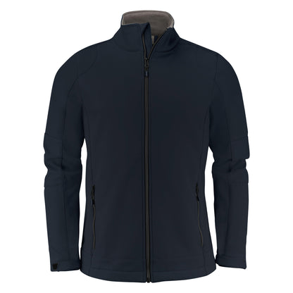 Dark Navy - Front - Printer Mens Trial Soft Shell Jacket