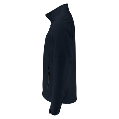 Dark Navy - Back - Printer Mens Trial Soft Shell Jacket