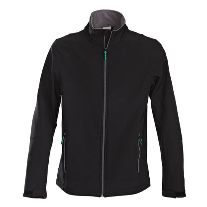 Black - Front - Printer Mens Trial Soft Shell Jacket