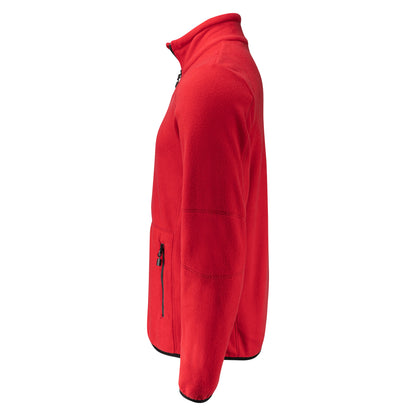 Red - Side - Printer Mens Speedway Fleece Jacket