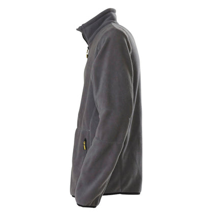Steel Grey - Side - Printer Mens Speedway Fleece Jacket