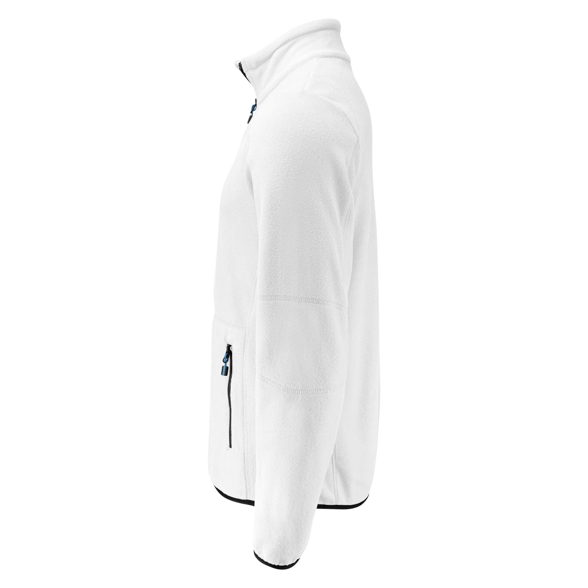 White - Side - Printer Mens Speedway Fleece Jacket