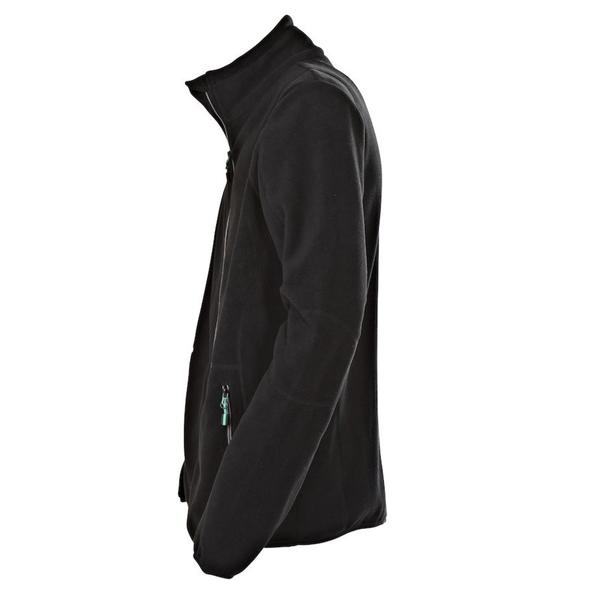Black - Side - Printer Mens Speedway Fleece Jacket
