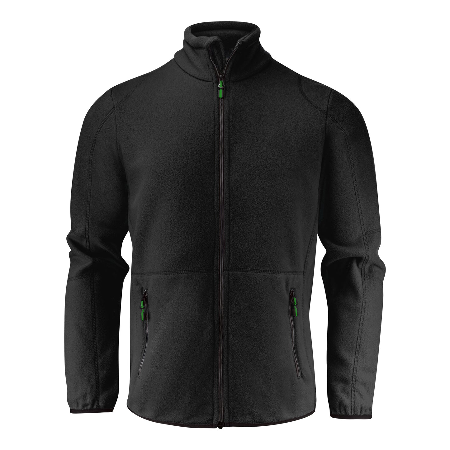 Black - Front - Printer Mens Speedway Fleece Jacket