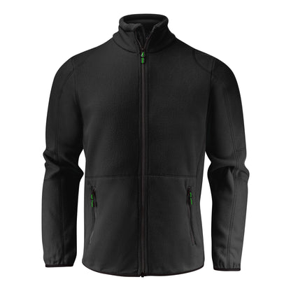 Black - Front - Printer Mens Speedway Fleece Jacket