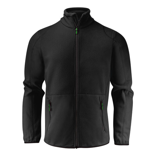 Black - Front - Printer Mens Speedway Fleece Jacket