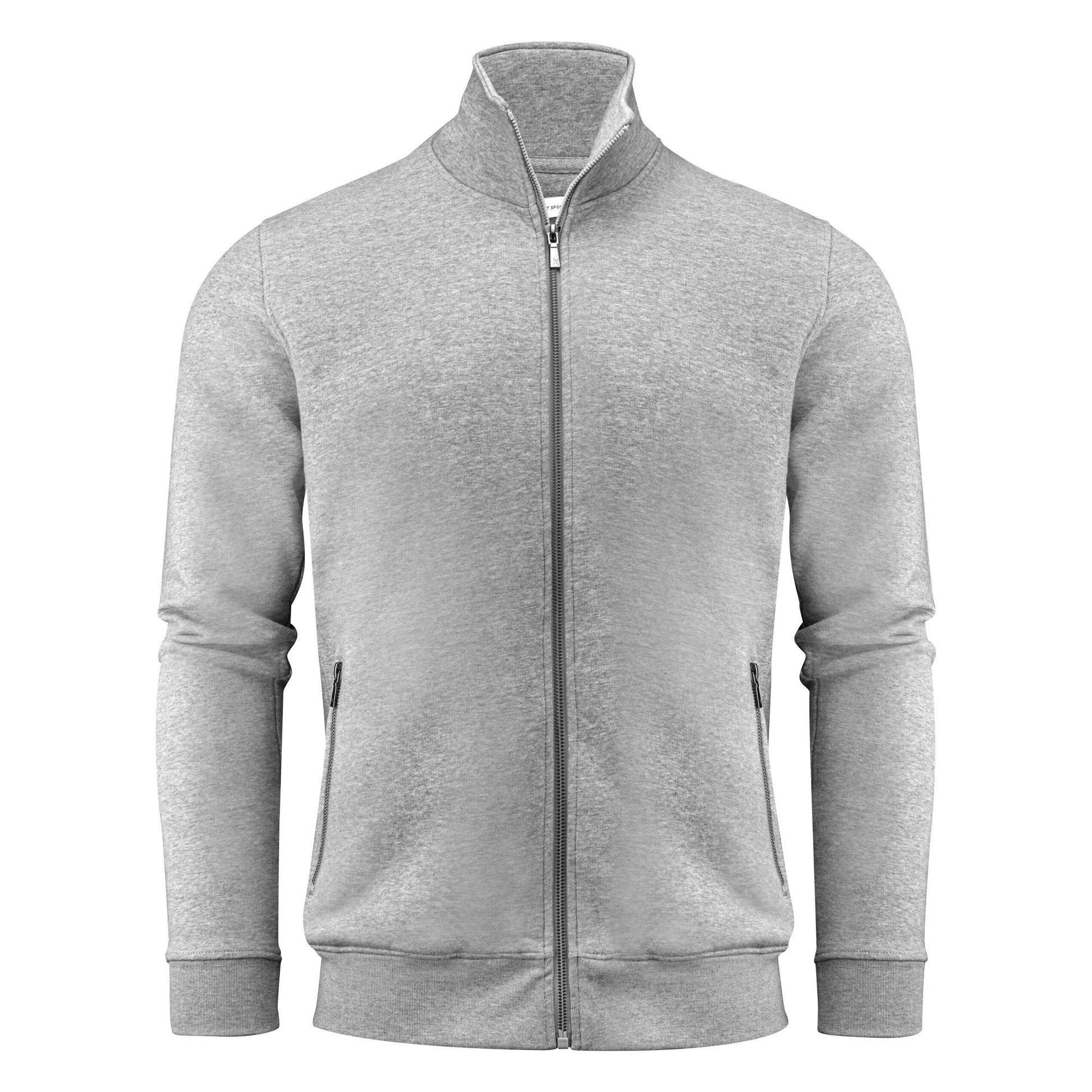 Grey Melange - Back - James Harvest Mens Melville Jacket