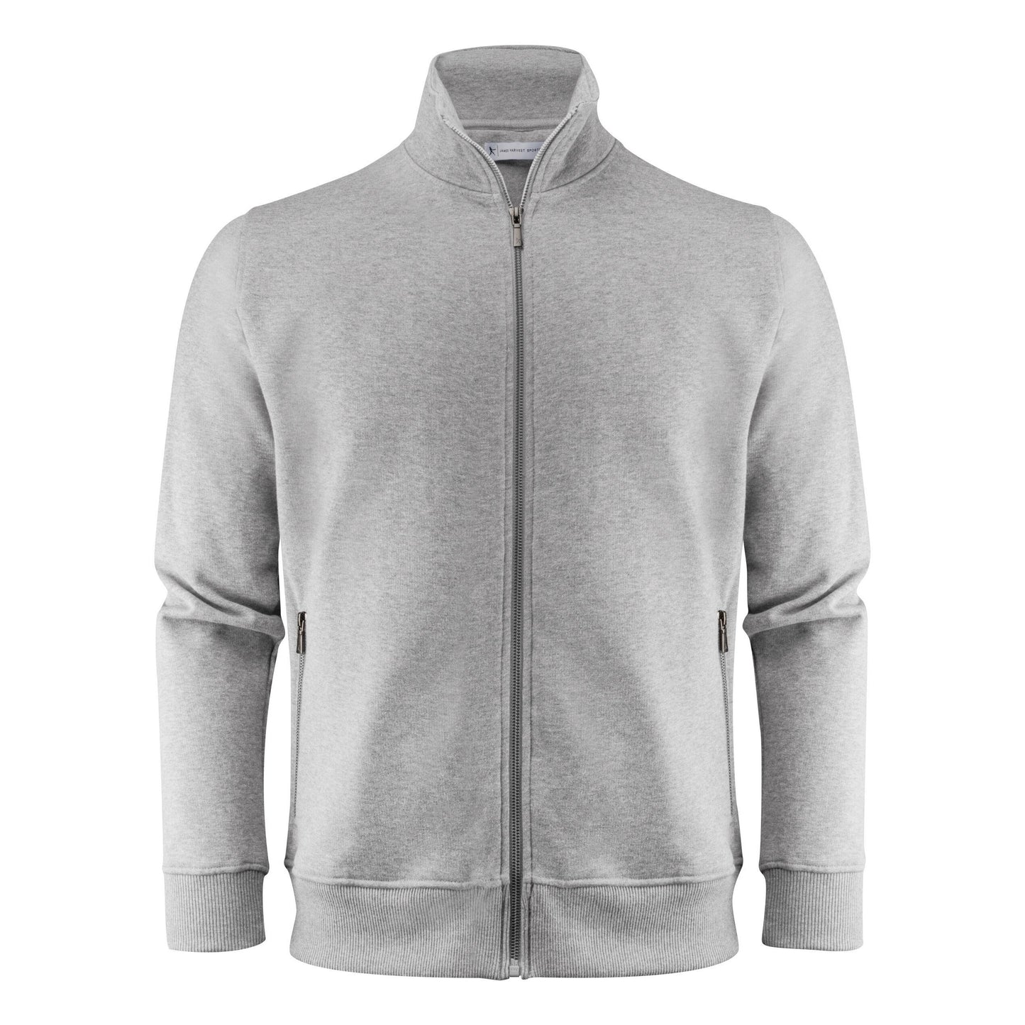 Grey Melange - Front - James Harvest Mens Melville Jacket