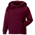 Burgundy - Front - Jerzees Schoolgear Childrens Hooded Sweatshirt