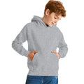 Light Oxford - Back - Jerzees Schoolgear Childrens Hooded Sweatshirt