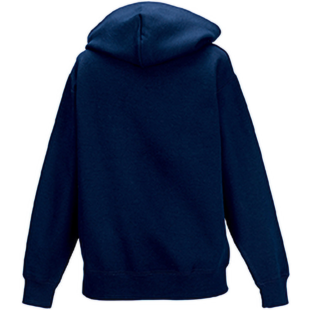 French Navy - Back - Jerzees Schoolgear Childrens Hooded Sweatshirt