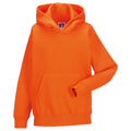 Orange - Back - Jerzees Schoolgear Childrens Hooded Sweatshirt