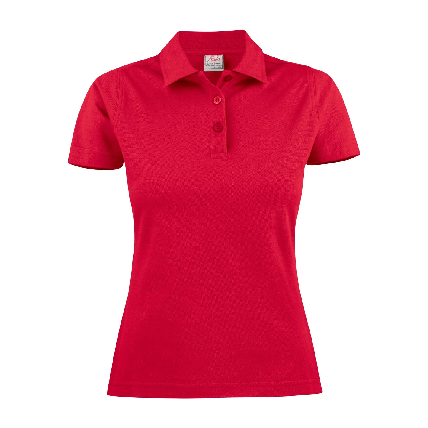 Grey Melange - Front - Printer Womens-Ladies Surf Light Melange Polo Shirt