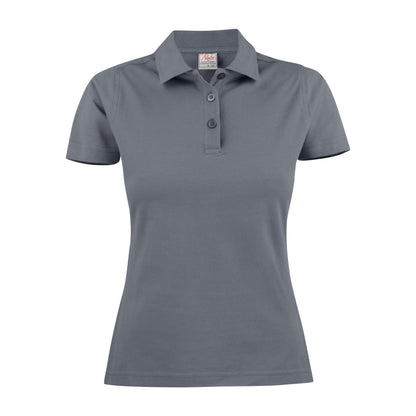 Steel Grey - Back - Printer Womens-Ladies Surf Light Melange Polo Shirt
