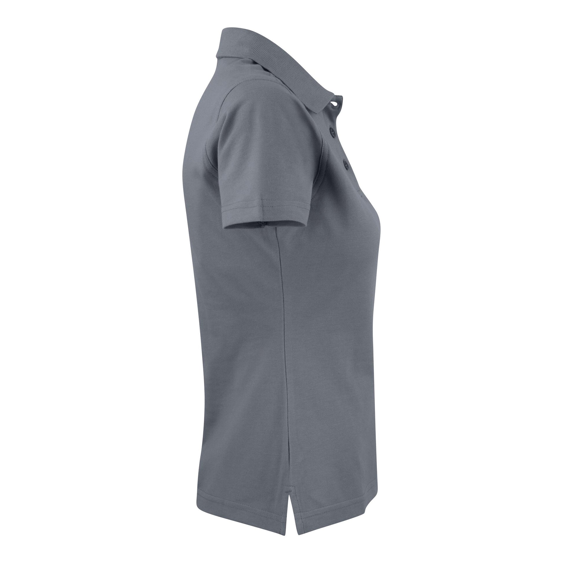 Steel Grey - Lifestyle - Printer Womens-Ladies Surf Light Melange Polo Shirt