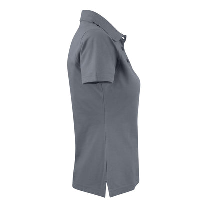 Steel Grey - Lifestyle - Printer Womens-Ladies Surf Light Melange Polo Shirt