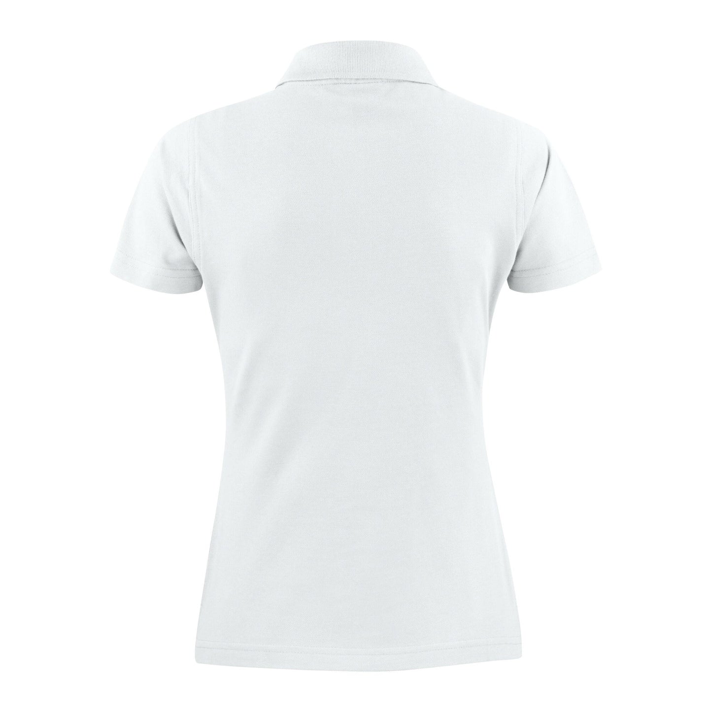 White - Side - Printer Womens-Ladies Surf Light Melange Polo Shirt