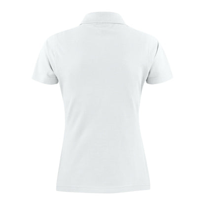 White - Side - Printer Womens-Ladies Surf Light Melange Polo Shirt