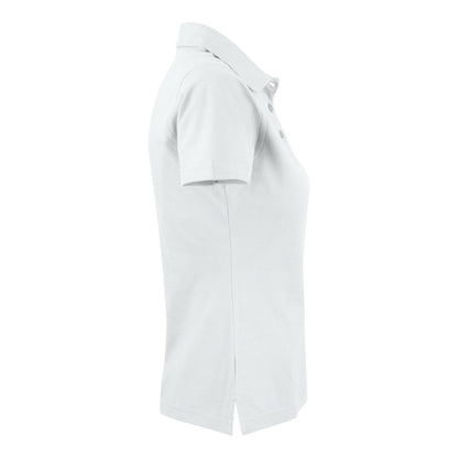 White - Lifestyle - Printer Womens-Ladies Surf Light Melange Polo Shirt