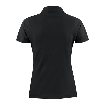 Black - Side - Printer Womens-Ladies Surf Light Melange Polo Shirt