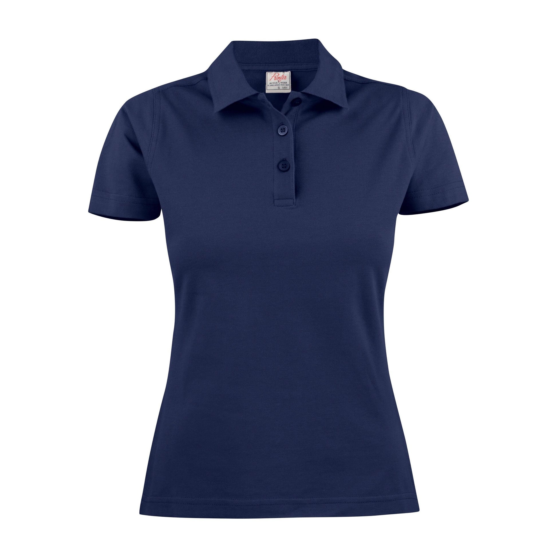 Dark Navy - Pack Shot - Printer Womens-Ladies Surf Light Melange Polo Shirt