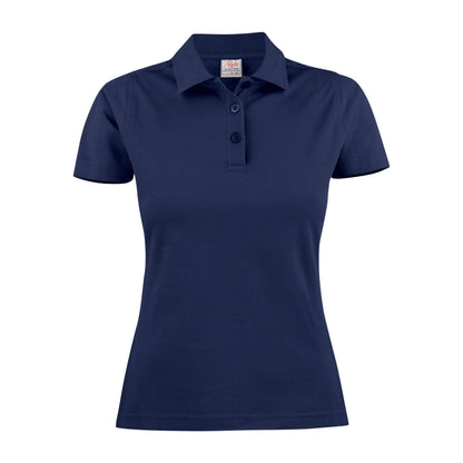 Dark Navy - Pack Shot - Printer Womens-Ladies Surf Light Melange Polo Shirt
