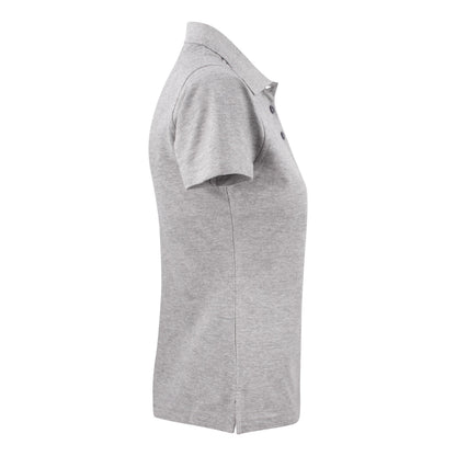 Grey Melange - Side - Printer Womens-Ladies Surf Light Melange Polo Shirt