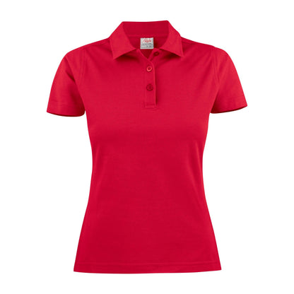Ocean Blue - Front - Printer Womens-Ladies Surf Light Melange Polo Shirt