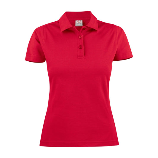 Navy - Front - Printer Womens-Ladies Surf Light Melange Polo Shirt
