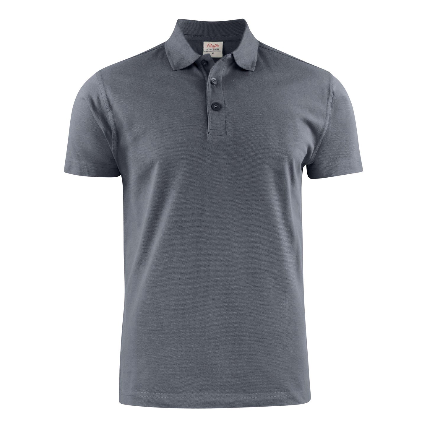 Steel Grey - Back - Printer Mens Surf Light RSX Melange Polo Shirt