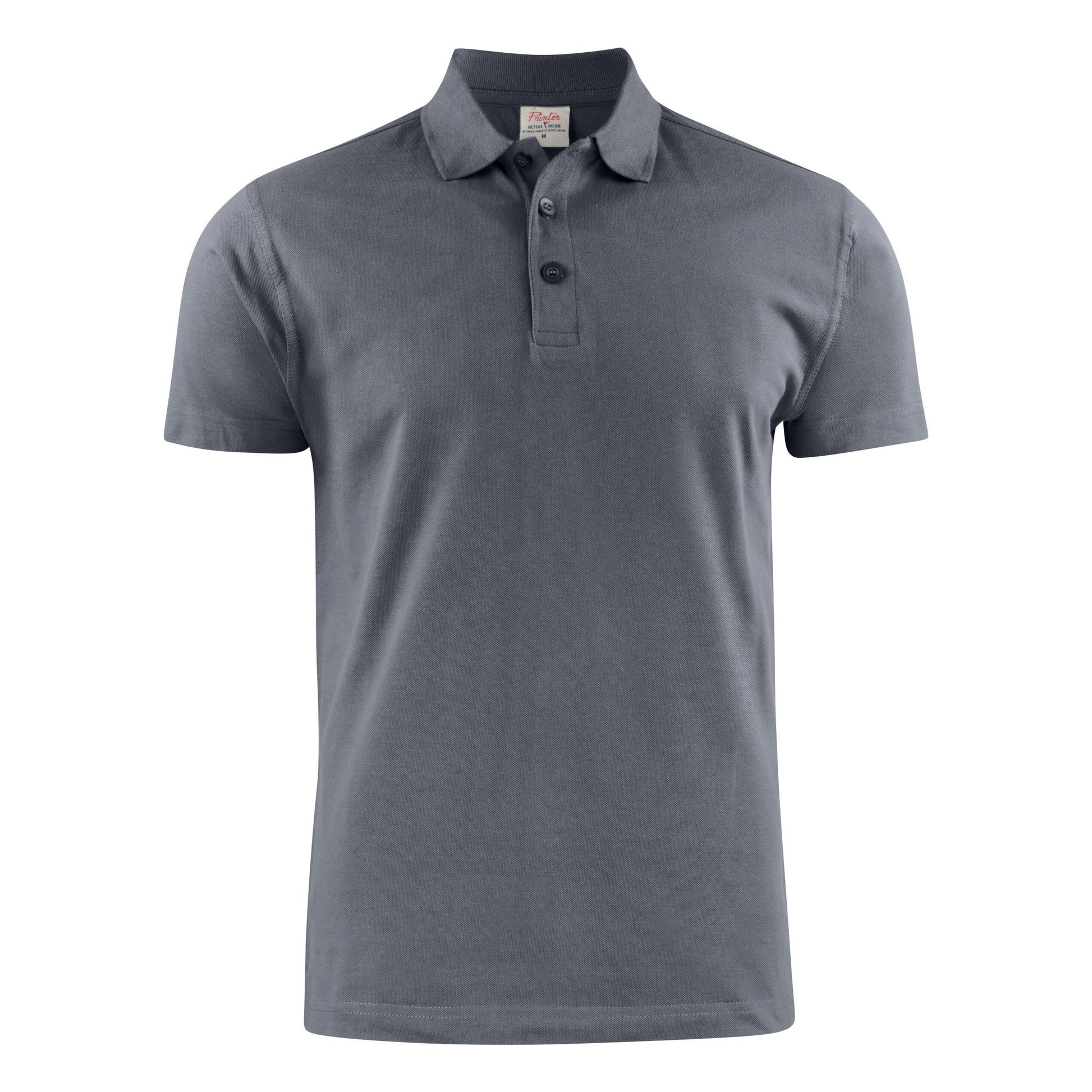Steel Grey - Back - Printer Mens Surf Light RSX Melange Polo Shirt